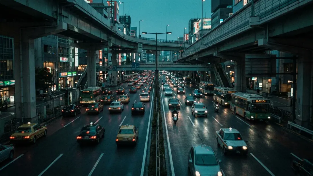Road camera frame, Tokyo