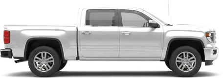 Side view of a pickup truck
