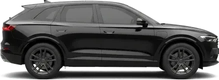 Side view of a black SUV