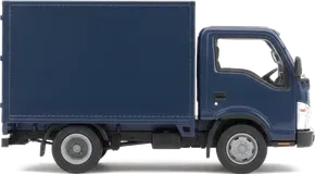 Side view of a box truck